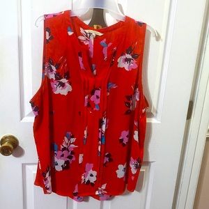 41 HAWTHORN ladies high/low sleeveless blouse; size: XXL